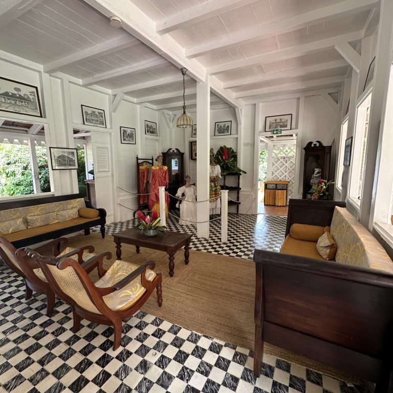 Jardin de Balata à Fort-de-France - intérieur de l'habitation