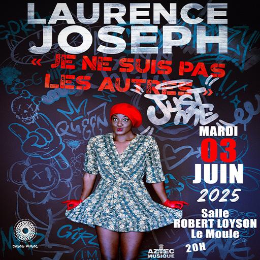 Laurence Joseph présente son spectacle “Je ne suis pas les autres, Just Me” le 3 juin 2025 à Robert Loyson (Le Moule). Un one-woman-show humoristique et authentique.