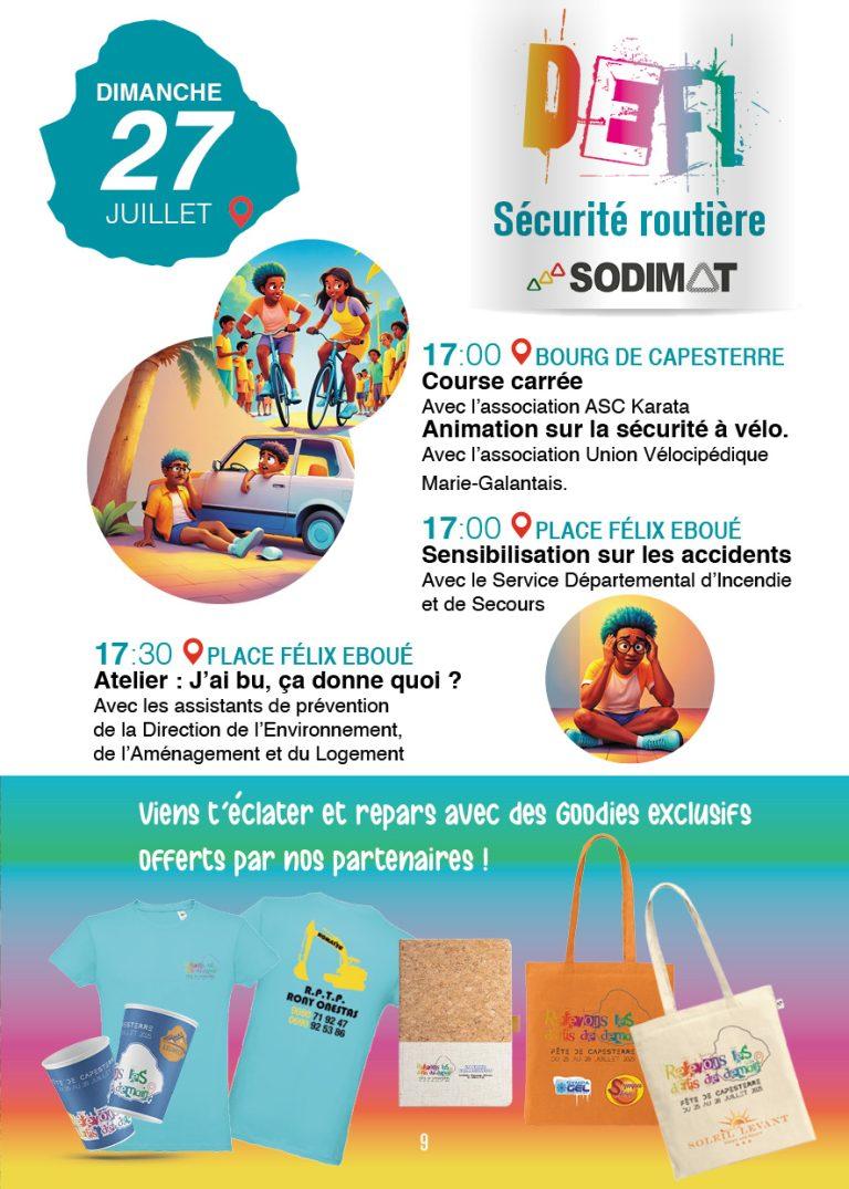 Fête patronale de Capesterre de Marie-Galante du 25 au 28 juillet 2025 sur le thème “Relevons les défis de demain” autour de l’éducation, du développement durable et de la sécurité.