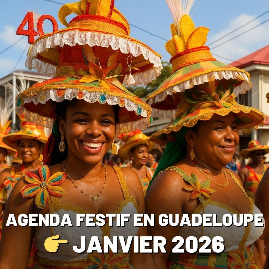 Agenda des événements en janvier 2026 en Guadeloupe