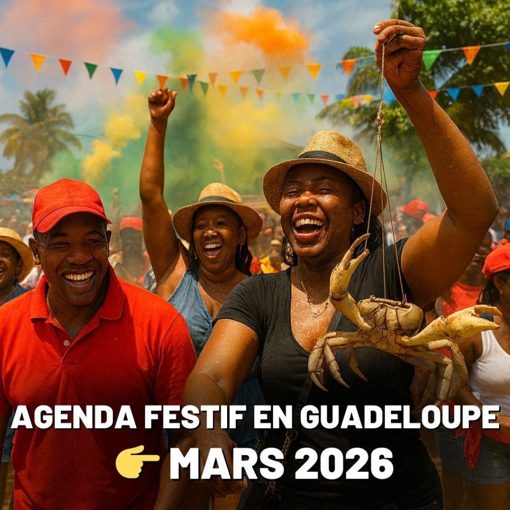 Agenda des événements en mars 2026 en Guadeloupe