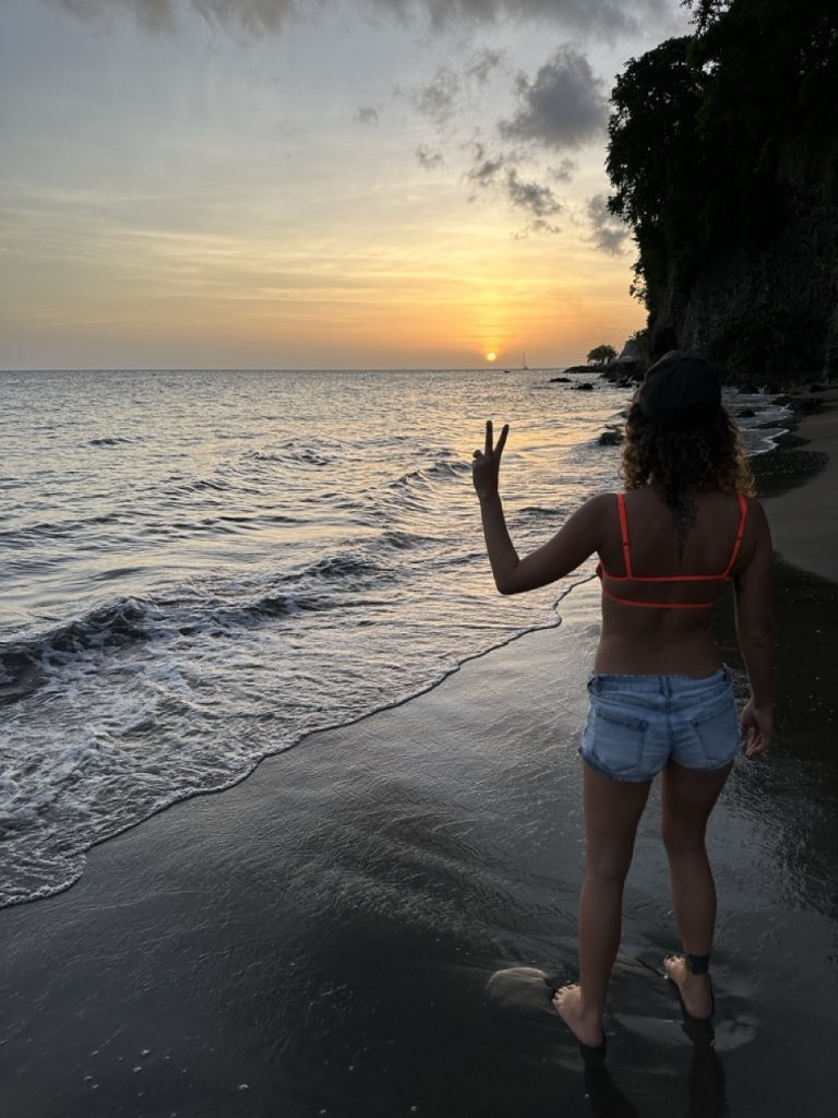 Spot coucher de soleil à Fond Lahaye en Martinique
