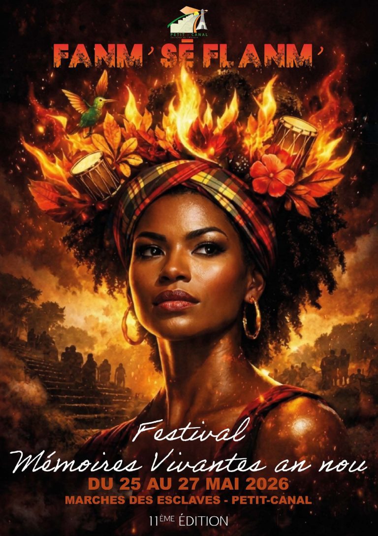 Grand Festival Culturel Canalian 2026 à Petit-Canal du 1er au 27 mai, événements culturels et festifs avec animations, spectacles et programmation accessible via QR code.