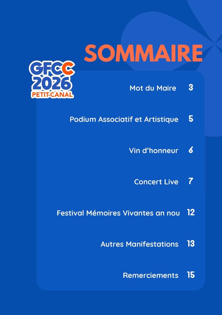 Grand Festival Culturel Canalian 2026 à Petit-Canal du 1er au 27 mai, événements culturels et festifs avec animations, spectacles et programmation accessible via QR code.