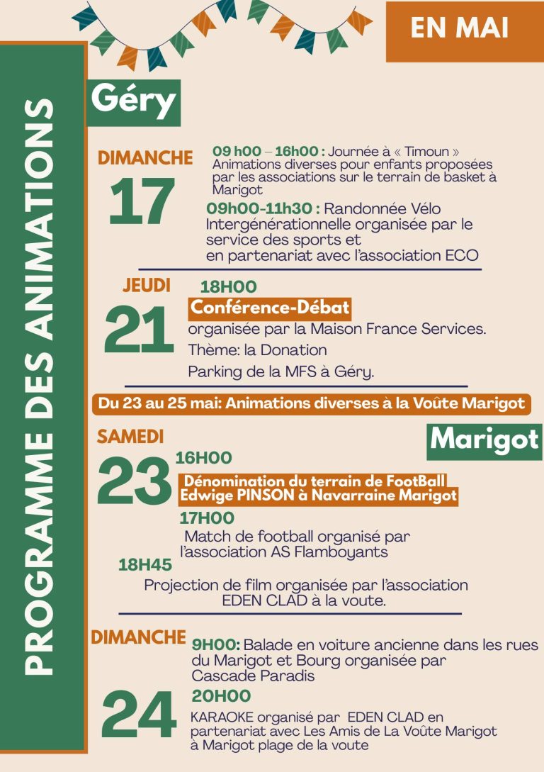 Mai Habissois 2026 du 1er au 30 mai à Vieux-Habitants en Guadeloupe, mois d’animations culturelles sportives et patrimoniales autour du café traditions mémoire et territoire.