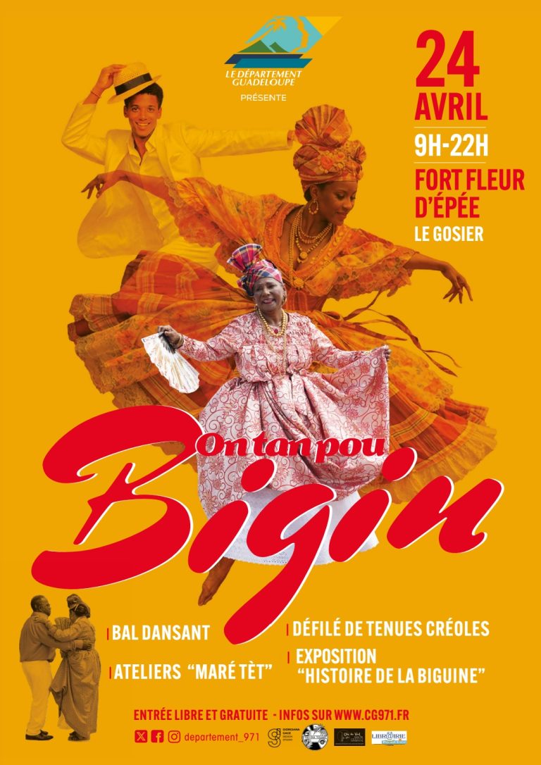 Événement On tan pou Bigin le 24 avril 2026 de 9h à 22h au Fort Fleur d’Épée au Gosier avec bal dansant, défilé de tenues créoles, ateliers et exposition en Guadeloupe.