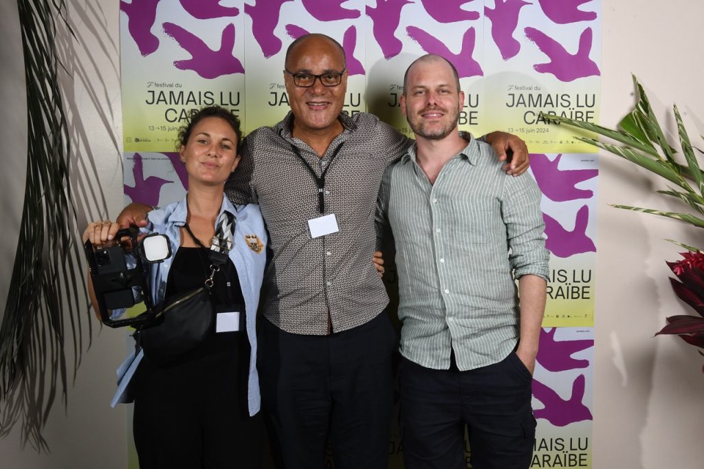 Édition 2024 du Jamais Lu Caraïbe à la Médiathèque de Lamentin en Guadeloupe. Equipe STAFF