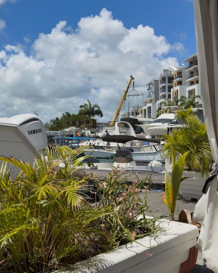 Vue sur le port du Carénage depuis le restaurant Chez Forbin à Pointe-à-Pitre en Guadeloupe, ambiance locale et cadre authentique.