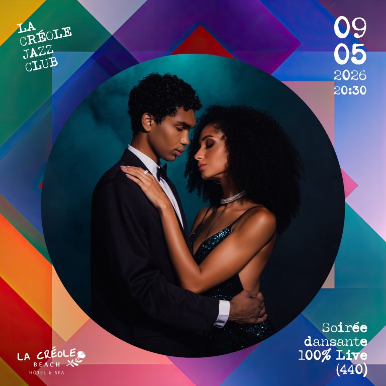 Soirée dansante 100 % live avec le groupe 440 le 9 mai 2026 à La Créole Beach Hôtel & Spa au Gosier en Guadeloupe.