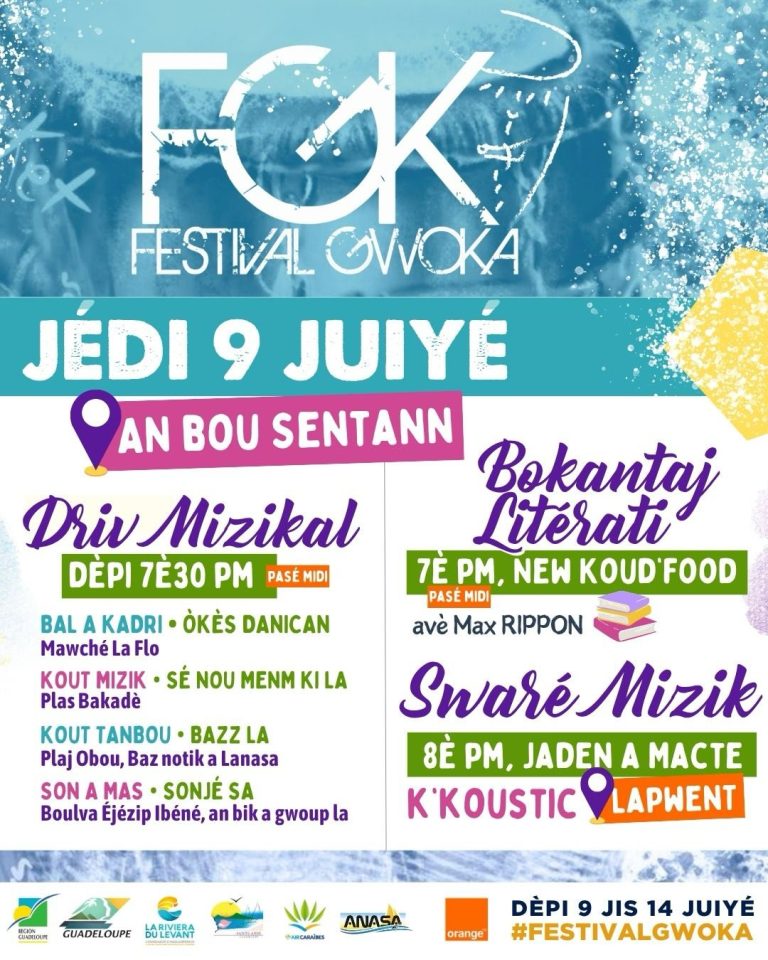 Festival de Gwoka programme jour par jour pour 2026