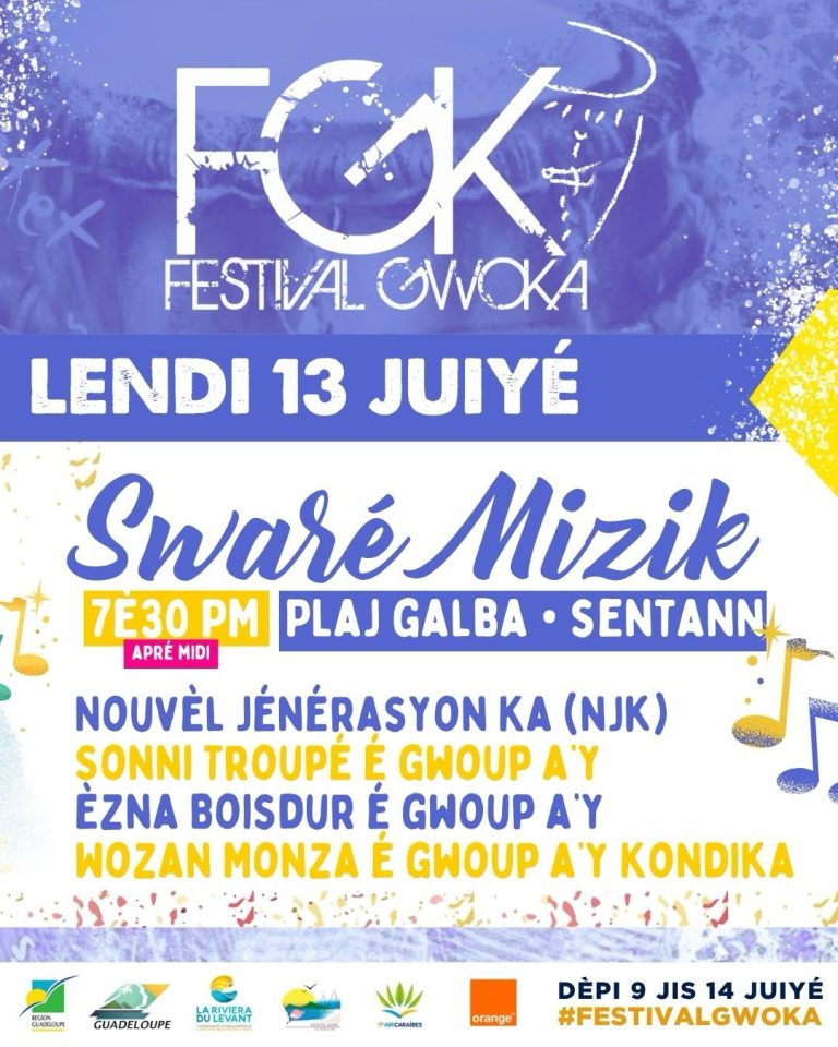 Festival de Gwoka programme jour par jour pour 2026