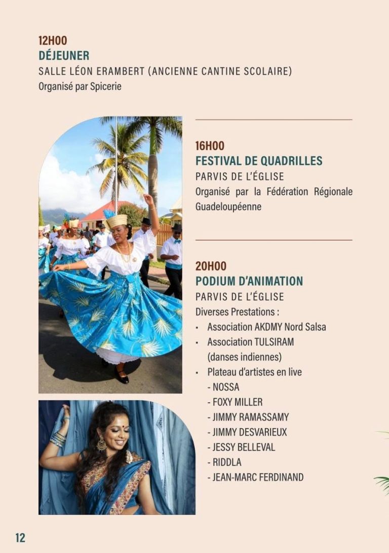 Fête Patronale de Port-Louis en Guadeloupe, du 26 juin au 8 juillet 2026, sur le thème « Jeunesse ambitieuse, rêve sans limite ».