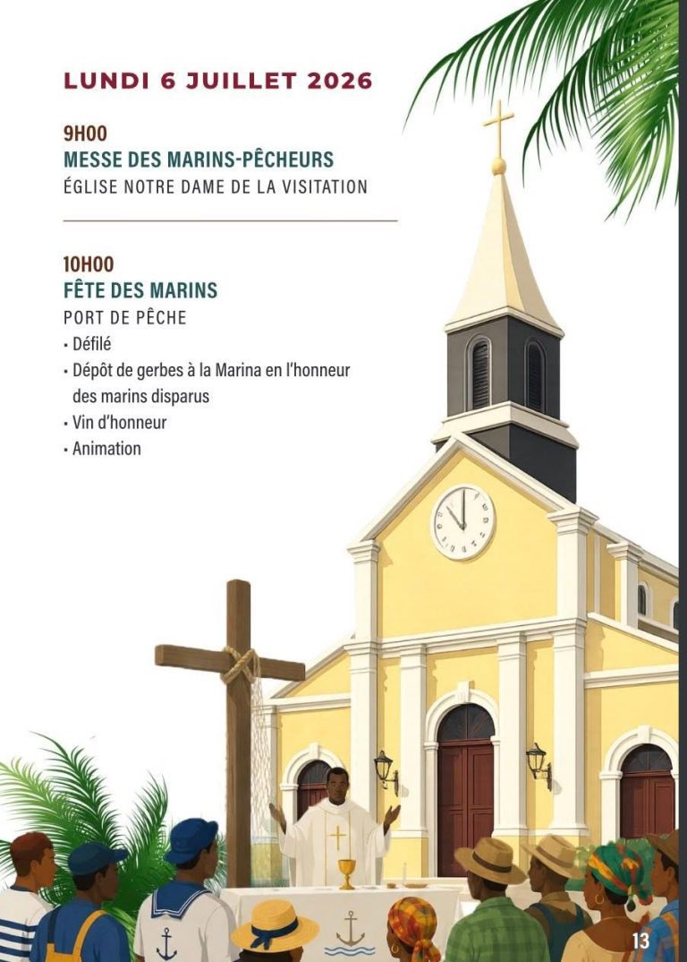 Fête Patronale de Port-Louis en Guadeloupe, du 26 juin au 8 juillet 2026, sur le thème « Jeunesse ambitieuse, rêve sans limite ».