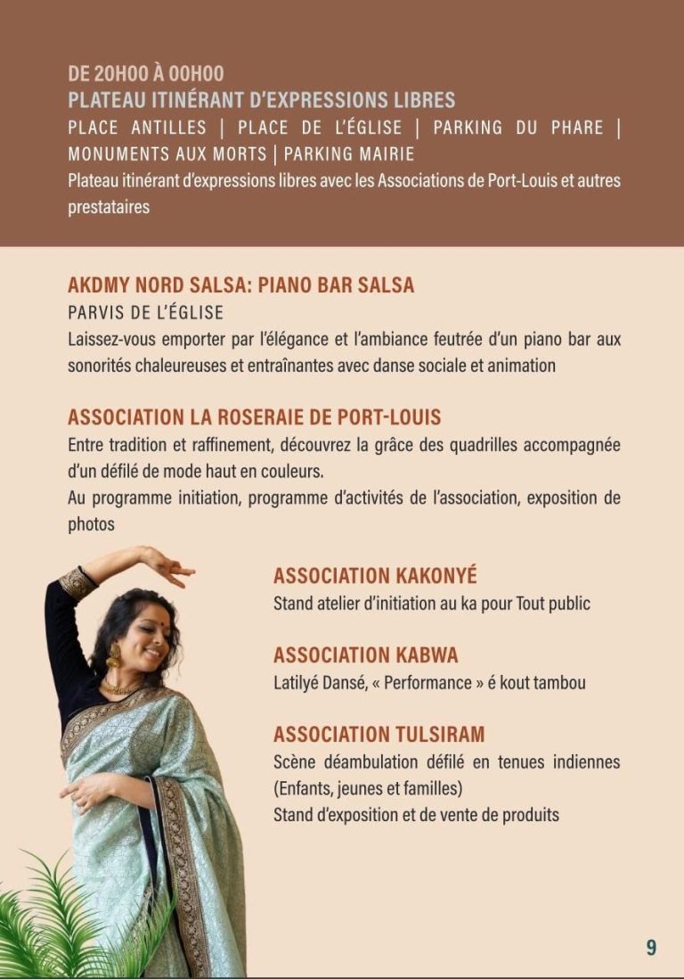 Fête Patronale de Port-Louis en Guadeloupe, du 26 juin au 8 juillet 2026, sur le thème « Jeunesse ambitieuse, rêve sans limite ».