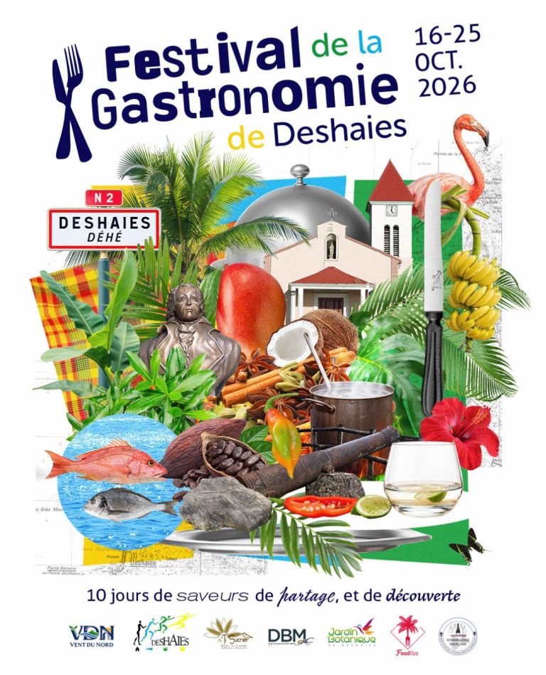 Festival de la Gastronomie de Deshaies du 16 au 25 octobre 2026 à Deshaies, Guadeloupe, dix jours de découvertes, rencontres, partage et saveurs autour de la gastronomie locale.