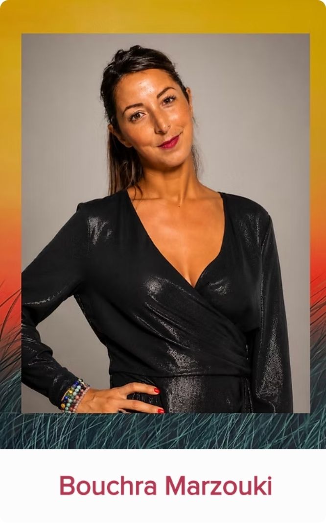 Portrait de Bouchra Marzouki, passeuse de paroles invitée au Festival Monde en Vues 2026 en Guadeloupe.