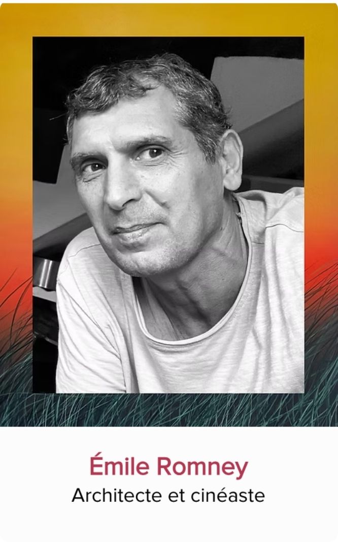 Portrait d'Émile Romney, architecte, cinéaste et panéliste invité au Festival Monde en Vues 2026 en Guadeloupe.
