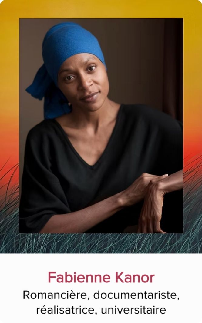 Portrait de Fabienne Kanor, romancière, documentariste, réalisatrice et universitaire invitée au Festival Monde en Vues 2026 en Guadeloupe.