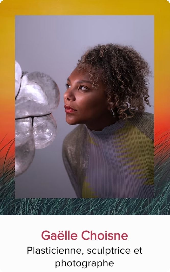 Portrait de Gaëlle Choisne, plasticienne, sculptrice et photographe invitée au Festival Monde en Vues 2026 en Guadeloupe.