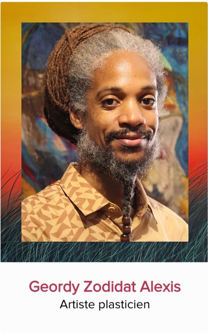 Portrait de Geordy Zodidat Alexis, artiste plasticien et panéliste invité au Festival Monde en Vues 2026 en Guadeloupe.