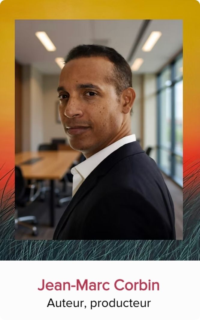 Portrait de Jean-Marc Corbin, auteur et producteur invité au Festival Monde en Vues 2026 en Guadeloupe.