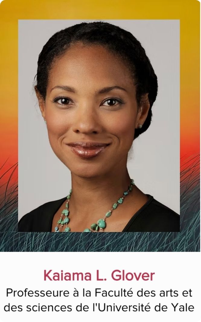 Portrait de Kaiama L. Glover, professeure à la Faculté des arts et des sciences de l'Université Yale et panéliste invitée au Festival Monde en Vues 2026 en Guadeloupe.
