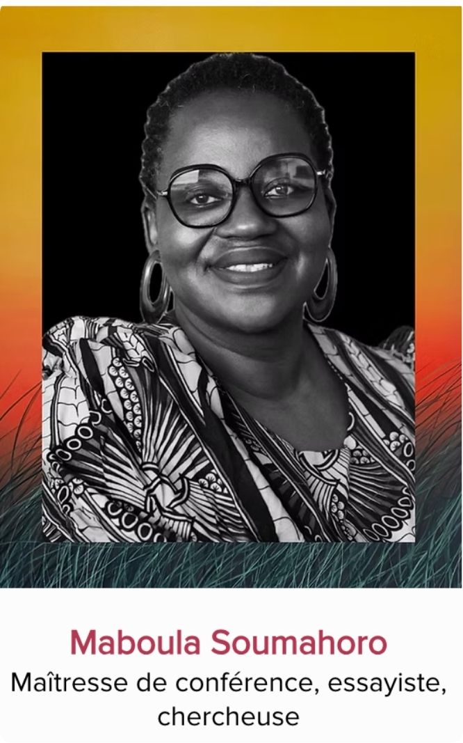 Portrait de Maboula Soumahoro, maîtresse de conférence, essayiste, chercheuse et panéliste invitée au Festival Monde en Vues 2026 en Guadeloupe.