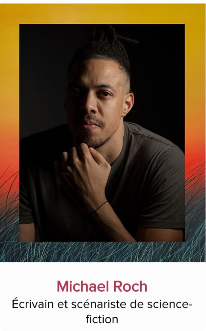 Portrait de Michael Roch, écrivain et scénariste de science-fiction, panéliste invité au Festival Monde en Vues 2026 en Guadeloupe.