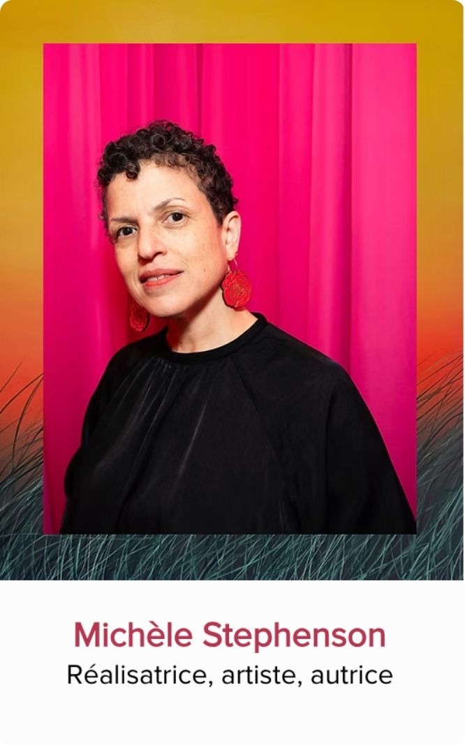 Portrait de Michèle Stephenson, réalisatrice, artiste et autrice invitée au Festival Monde en Vues 2026 en Guadeloupe.