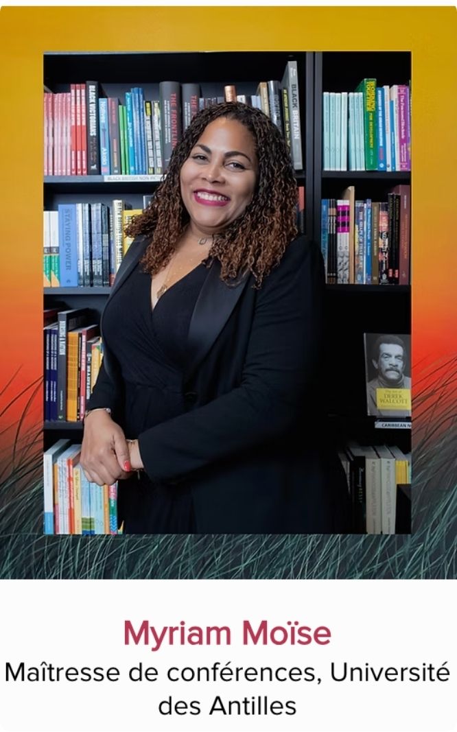Portrait de Myriam Moïse, maîtresse de conférences à l'Université des Antilles et panéliste invitée au Festival Monde en Vues 2026 en Guadeloupe.