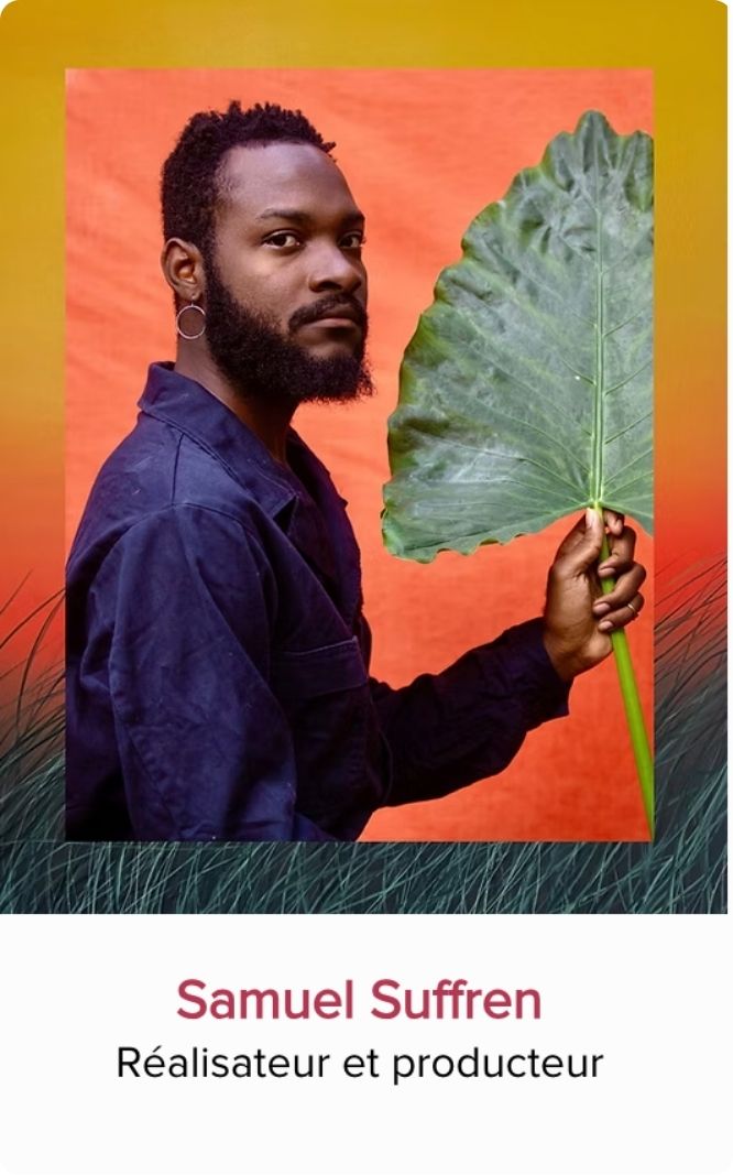 Portrait de Samuel Suffren, réalisateur, producteur et panéliste invité au Festival Monde en Vues 2026 en Guadeloupe.