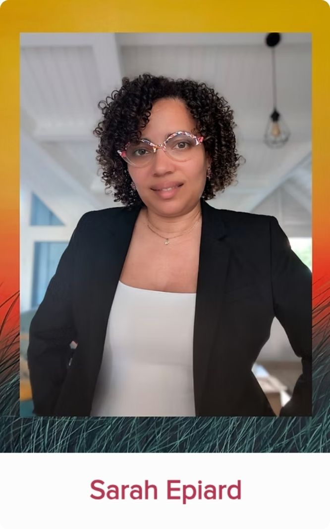 Portrait de Sarah Epiard, passeuse de paroles invitée au Festival Monde en Vues 2026 en Guadeloupe.