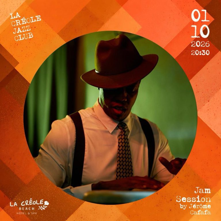 Jam Session by Jérôme Cafafa le 1er octobre 2026 à La Créole Jazz Club au Gosier, Guadeloupe, pour une soirée musicale autour du jazz.