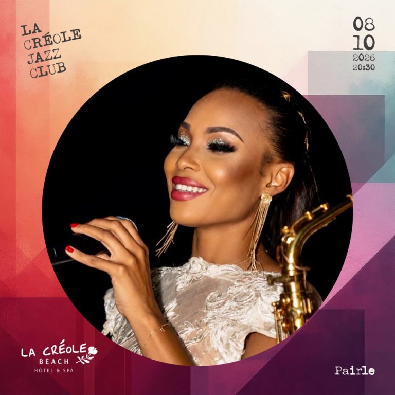 Pairle en concert le 8 octobre 2026 à La Créole Beach Hôtel & Spa au Gosier, Guadeloupe, dans le cadre de La Créole Jazz Club.