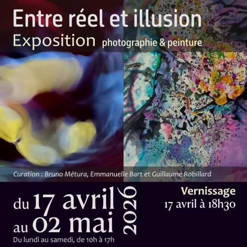 Exposition Reliance entre réel et illusion du 17 avril au 2 mai 2026 à la Rhumerie Karukera à Capesterre Belle-Eau avec photographie et peinture et vernissage le 17 avril à 18h30.